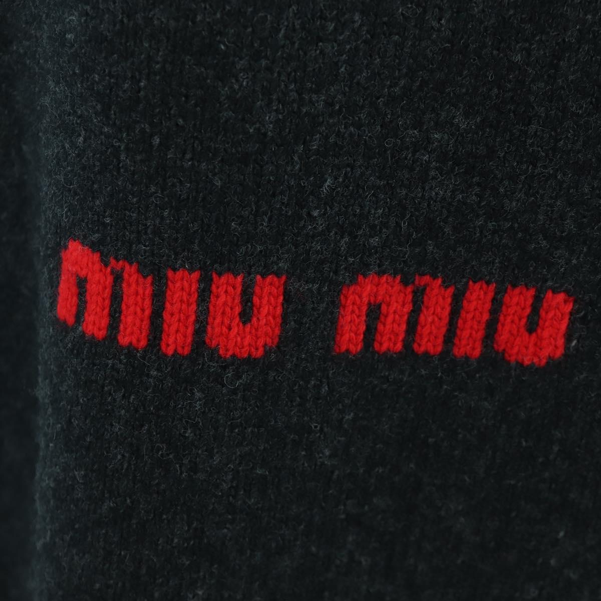 Miu Miu Disney Collaboration Knit Vest Cotton Black Auth ARZ190M