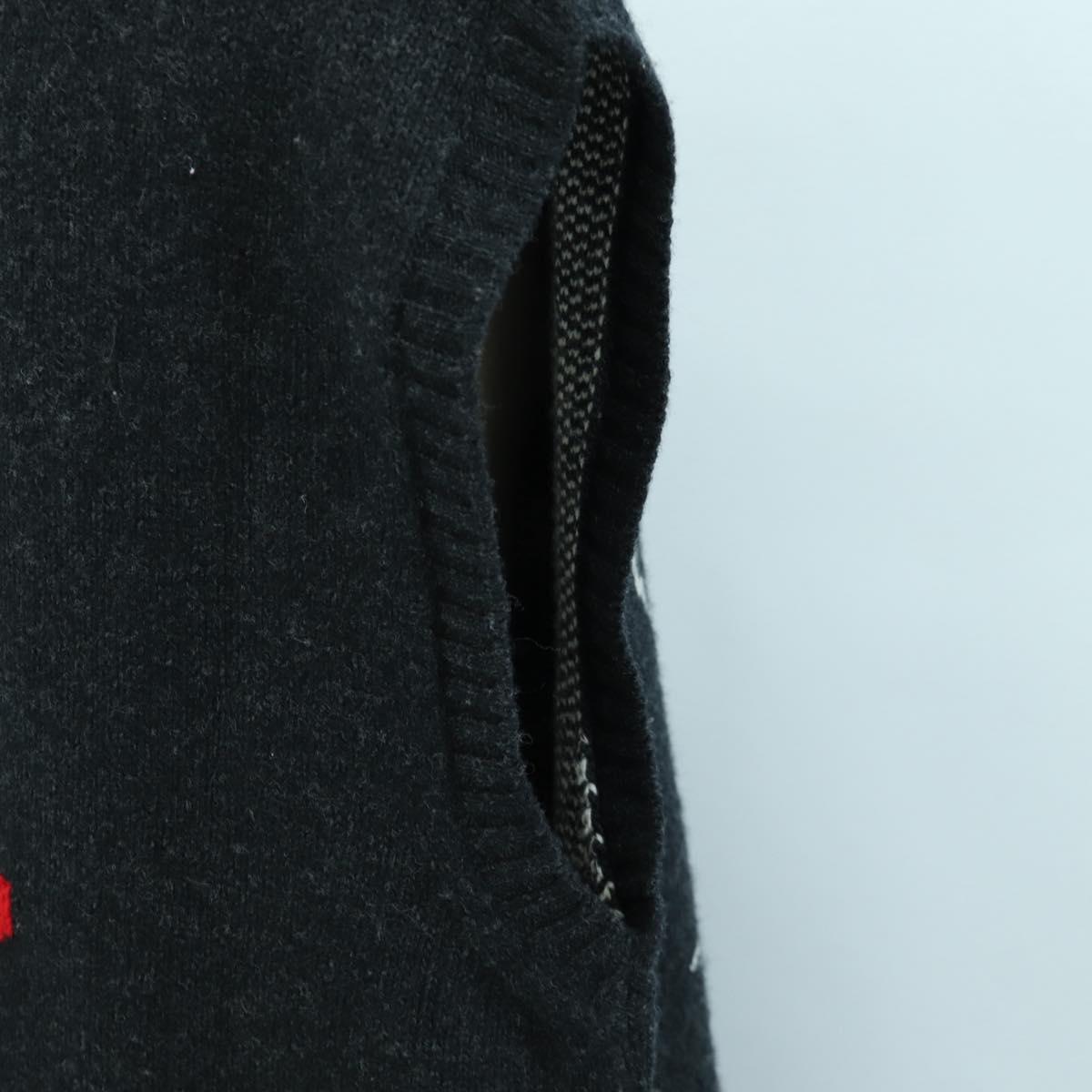 Miu Miu Disney Collaboration Knit Vest Cotton Black Auth ARZ190M