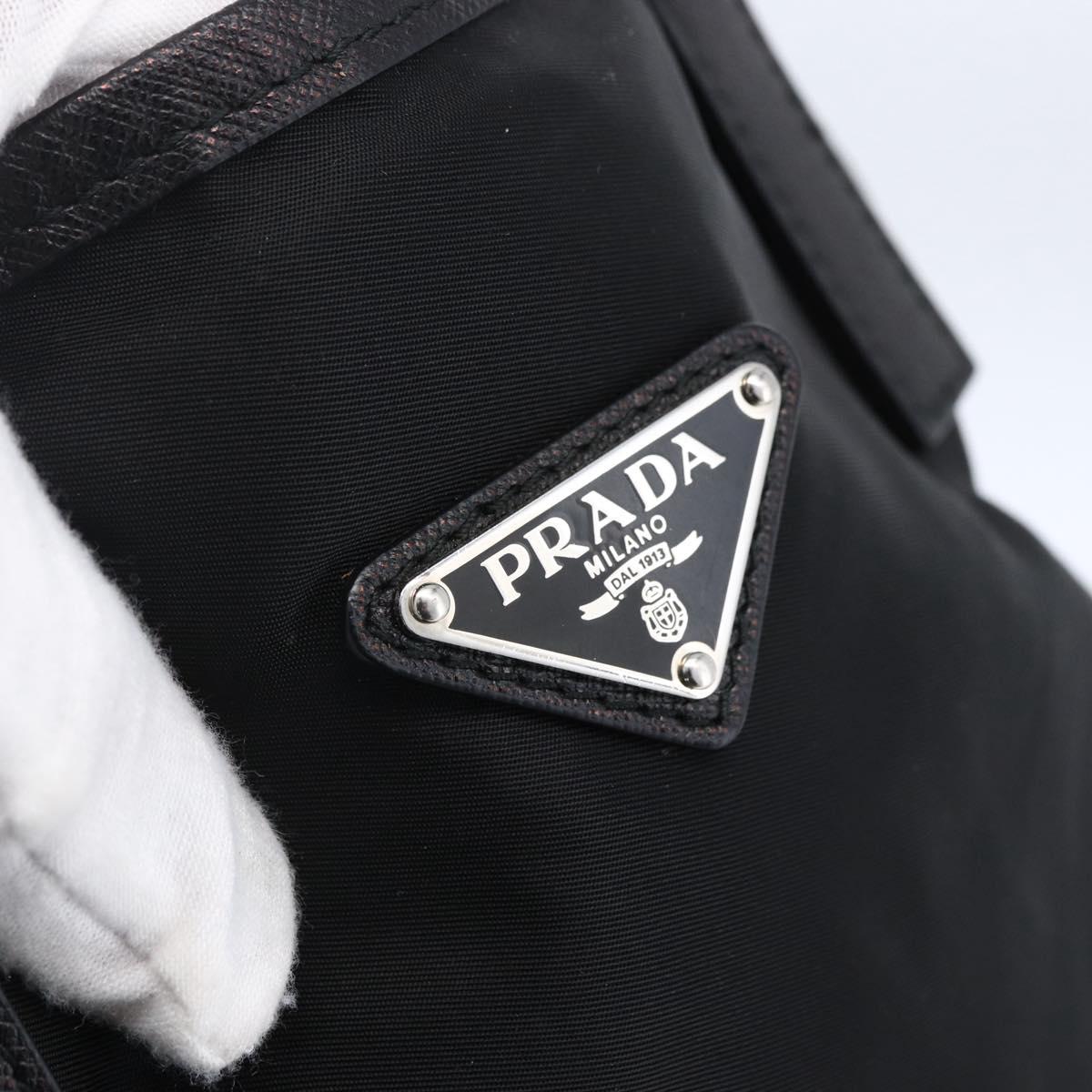 PRADA Robot Tote Bag Nylon Black Auth ARZ203A