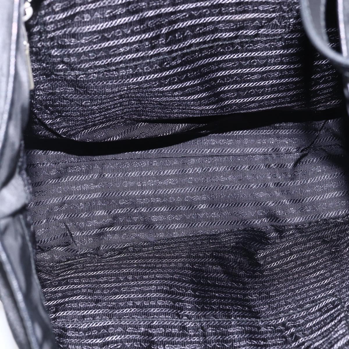 PRADA Robot Tote Bag Nylon Black Auth ARZ203A