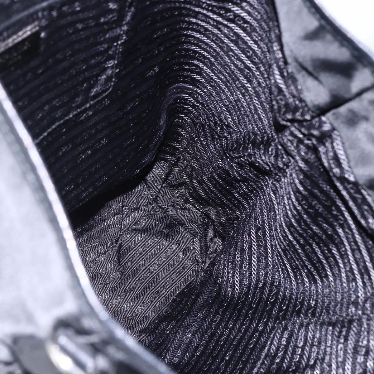 PRADA Robot Tote Bag Nylon Black Auth ARZ203A