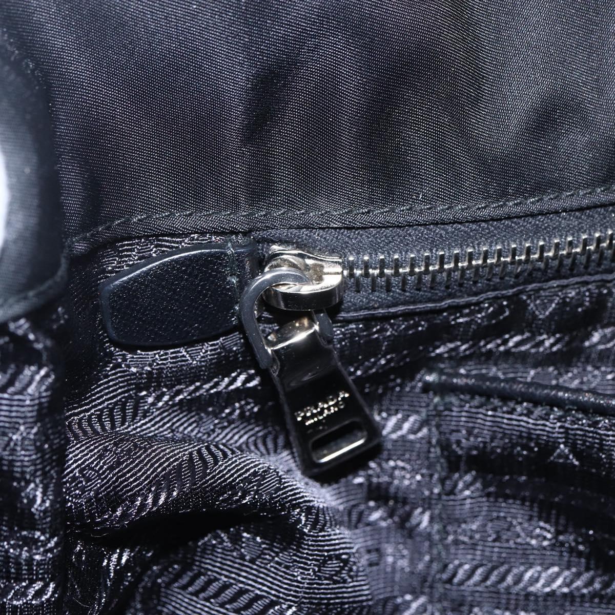 PRADA Robot Tote Bag Nylon Black Auth ARZ203A