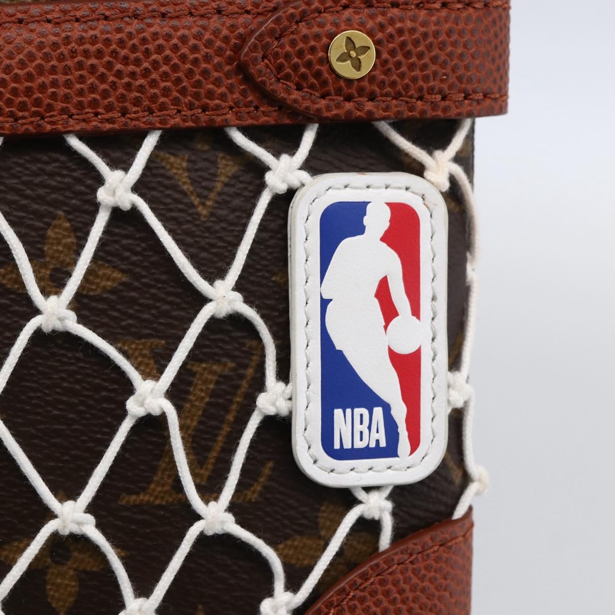 LOUIS VUITTON Monogram Net NBA Collaboration Flat Pouch M80543 LV Auth ARZ204SAM