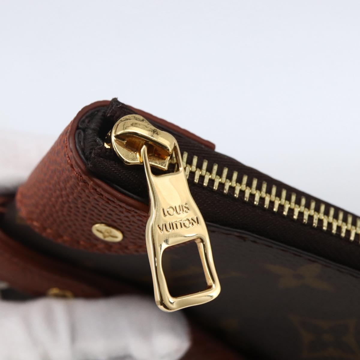 LOUIS VUITTON Monogram Net NBA Collaboration Flat Pouch M80543 LV Auth ARZ204SAM