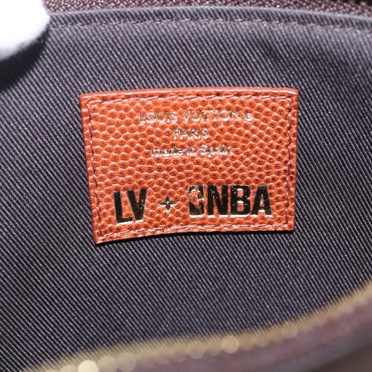 LOUIS VUITTON Monogram Net NBA Collaboration Flat Pouch M80543 LV Auth ARZ204SAM