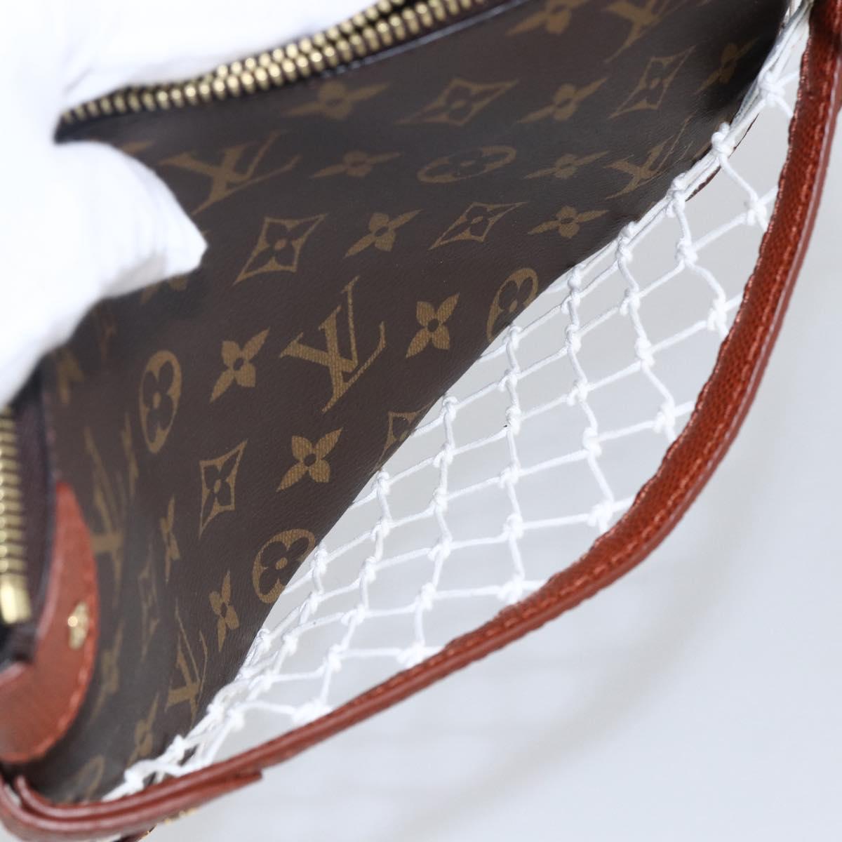 LOUIS VUITTON Monogram Net NBA Collaboration Flat Pouch M80543 LV Auth ARZ204SAM