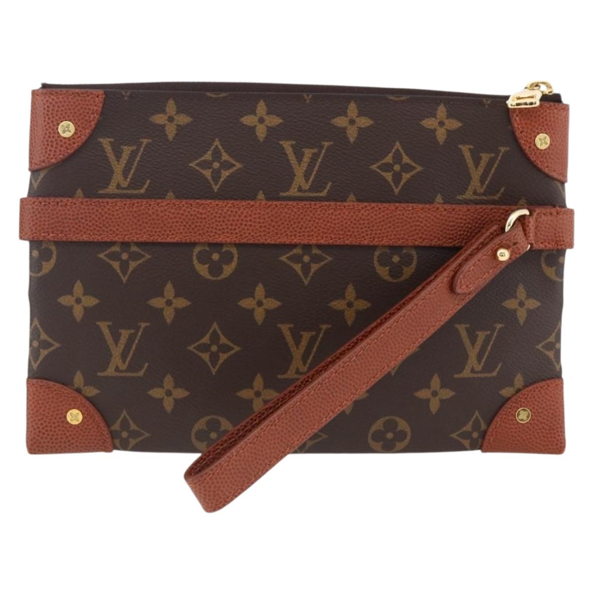 LOUIS VUITTON Monogram Net NBA Collaboration Flat Pouch M80543 LV Auth ARZ204SAM