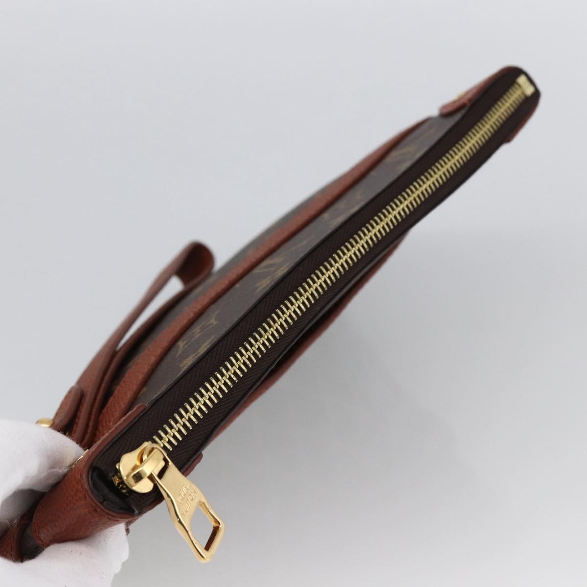 LOUIS VUITTON Monogram Net NBA Collaboration Flat Pouch M80543 LV Auth ARZ204SAM