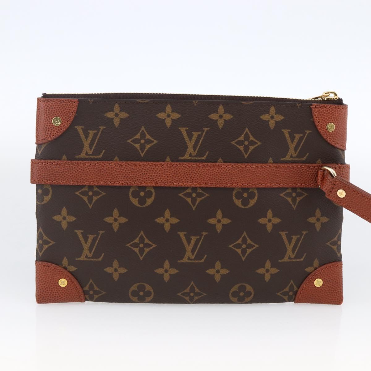 LOUIS VUITTON Monogram Net NBA Collaboration Flat Pouch M80543 LV Auth ARZ204SAM