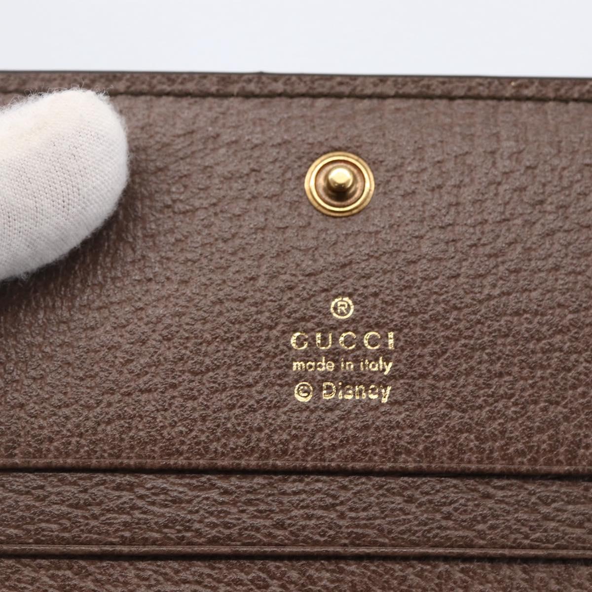 GUCCI GG Supreme Compact Wallet PVC Beige 648121 Auth ARZ208M
