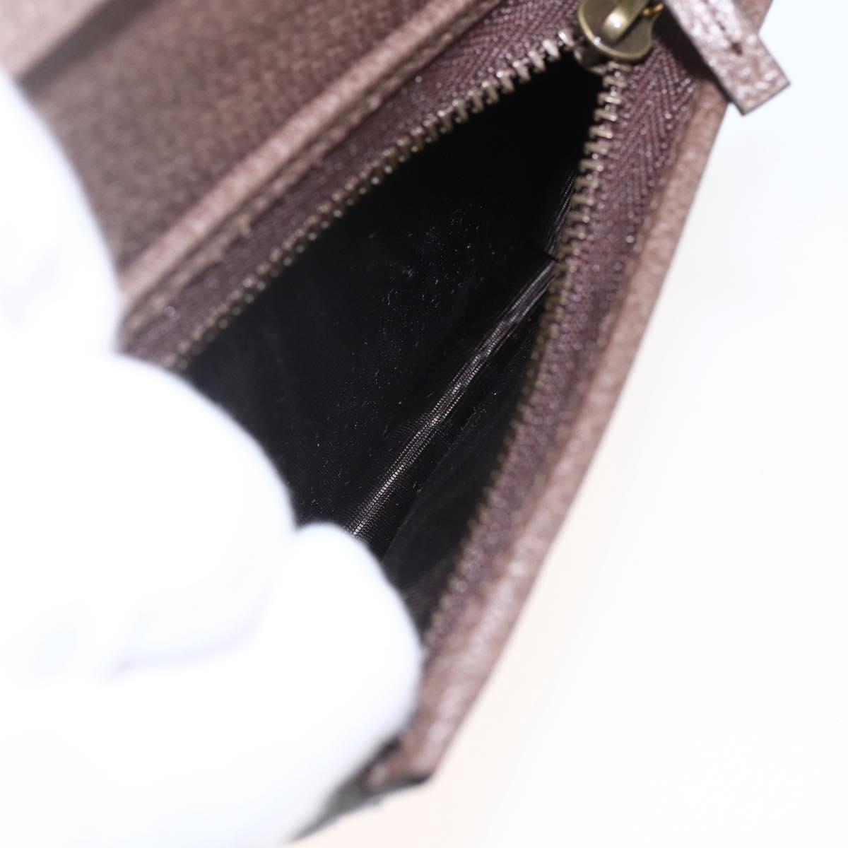 GUCCI GG Supreme Compact Wallet PVC Beige 648121 Auth ARZ208M