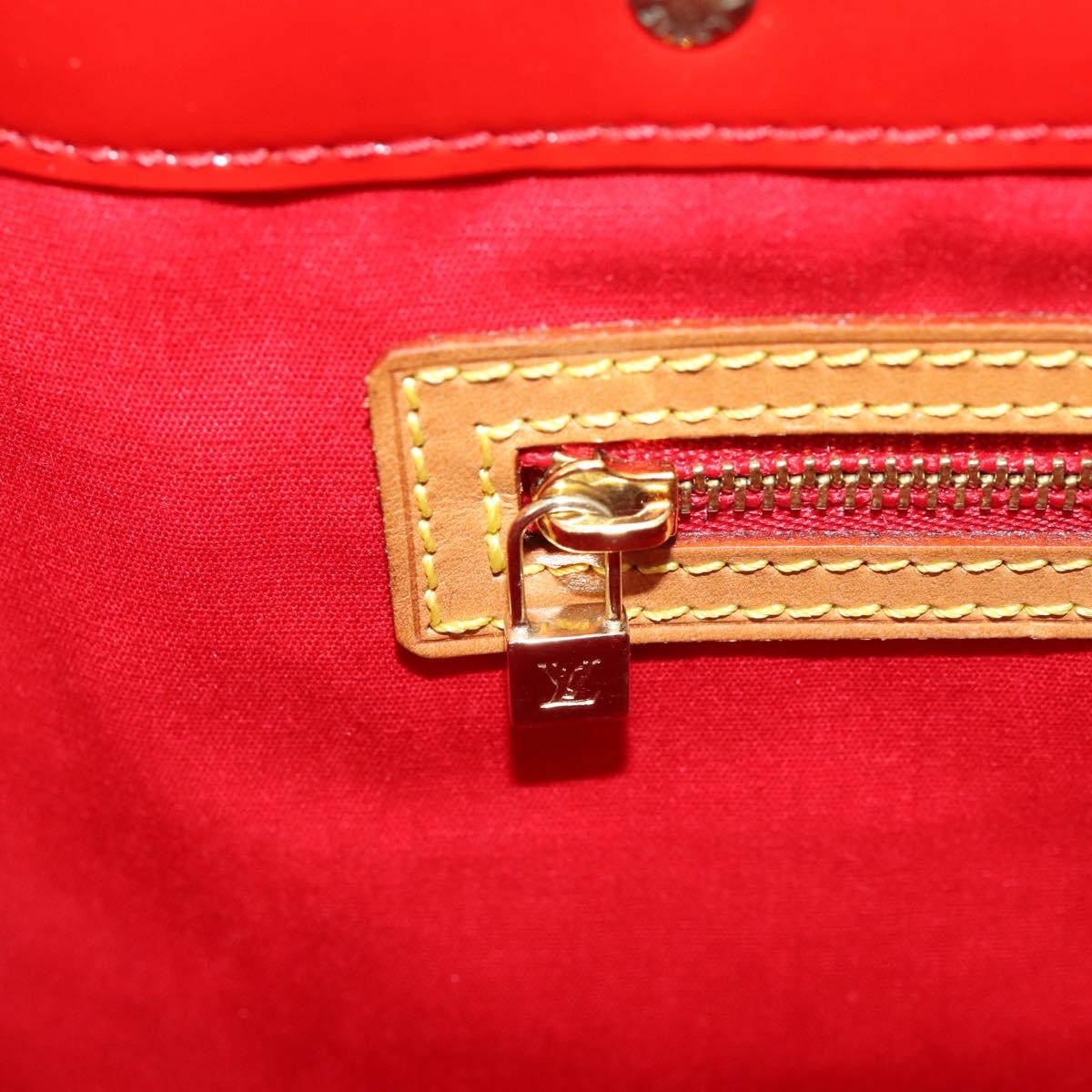 LOUIS VUITTON Monogram Vernis Reade GM Tote Bag Rouge M91084 LV Auth ARZ211