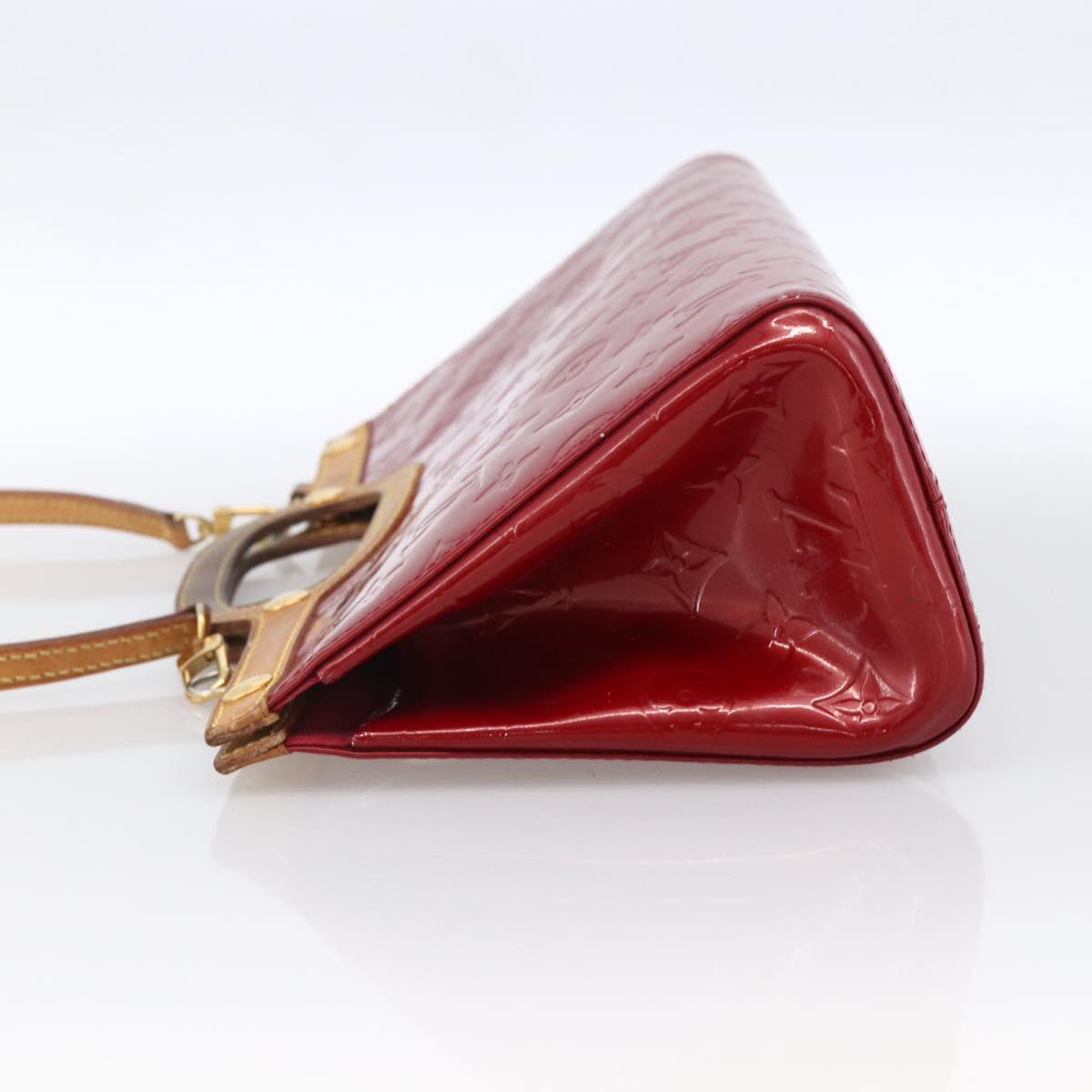 LOUIS VUITTON Vernis Roxbury Drive Bag 2way Pomme D'amour M91987 LV Auth ARZ213
