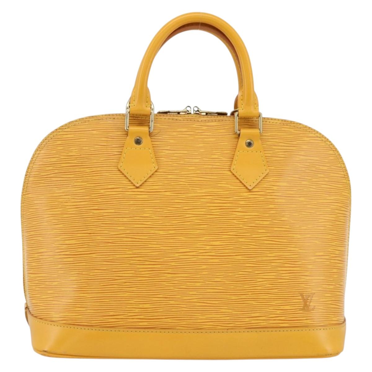 LOUIS VUITTON Epi Alma Hand Bag Yellow M52149 LV Auth ARZ222A