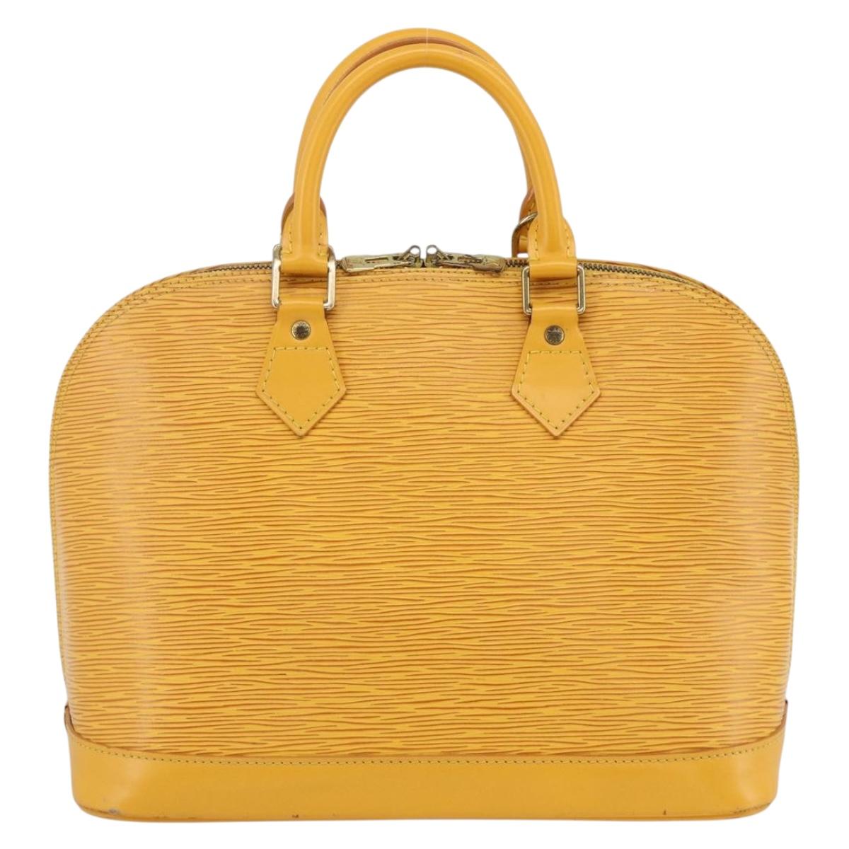 LOUIS VUITTON Epi Alma Hand Bag Yellow M52149 LV Auth ARZ222A