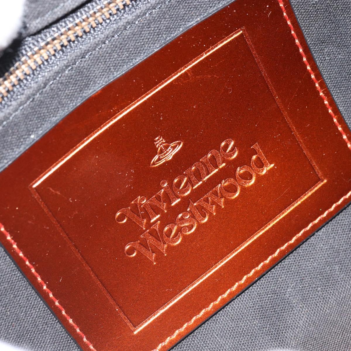 Vivienne Westwood Chain Shoulder Bag Leather Green Auth ARZ230A