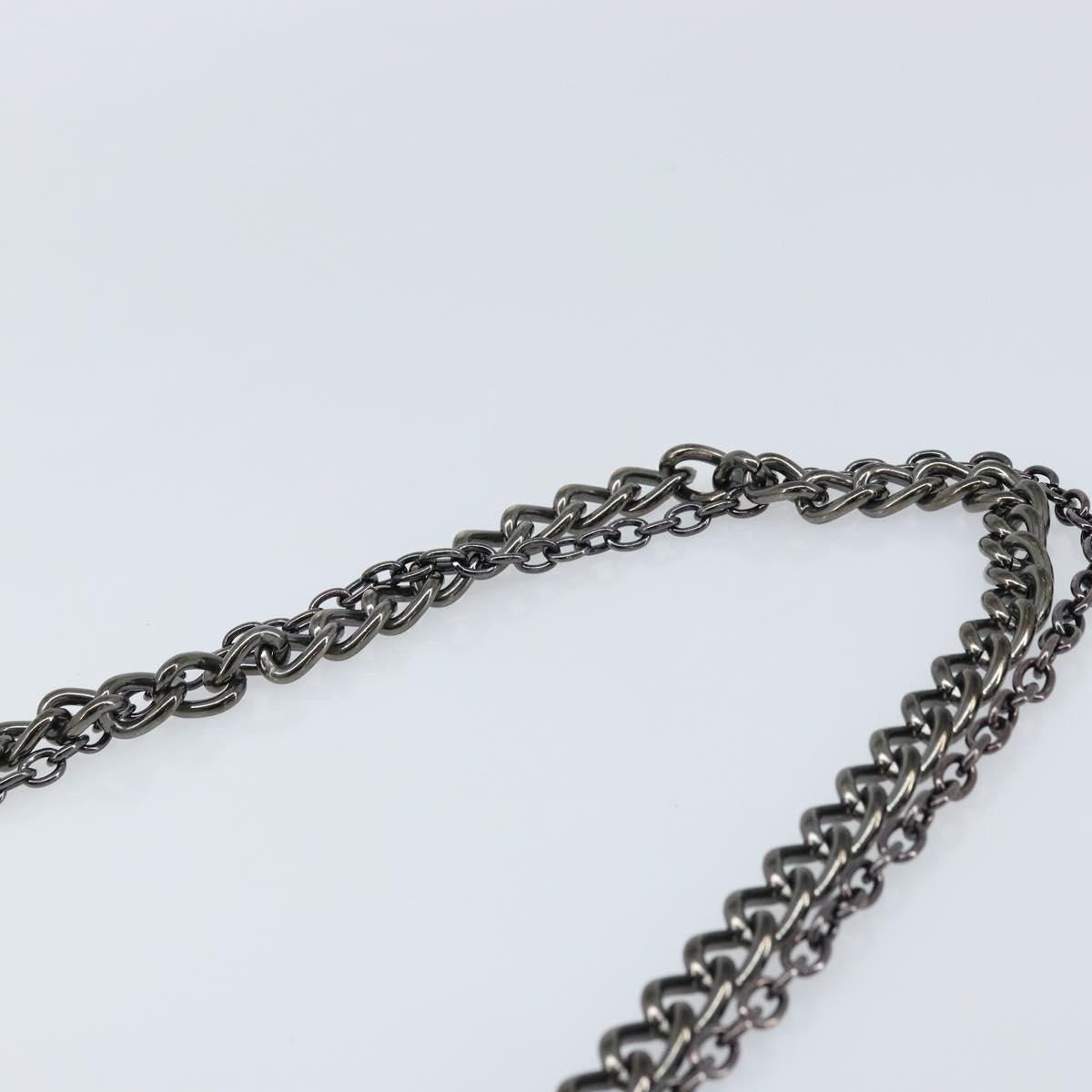 Vivienne Westwood Chain Shoulder Bag Leather Green Auth ARZ230A