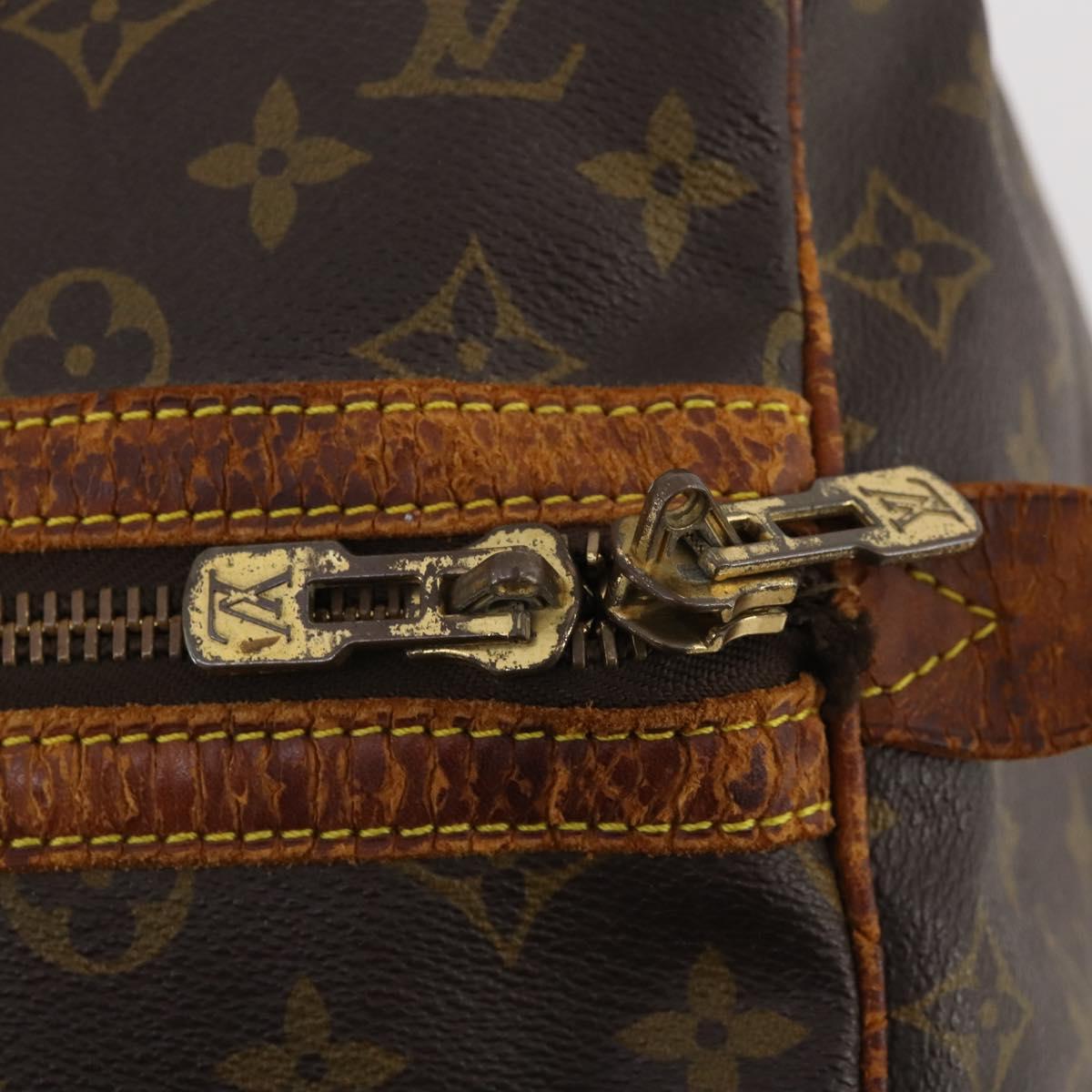 LOUIS VUITTON Monogram Sac Souple 45 Boston Bag M41624 LV Auth ARZ247