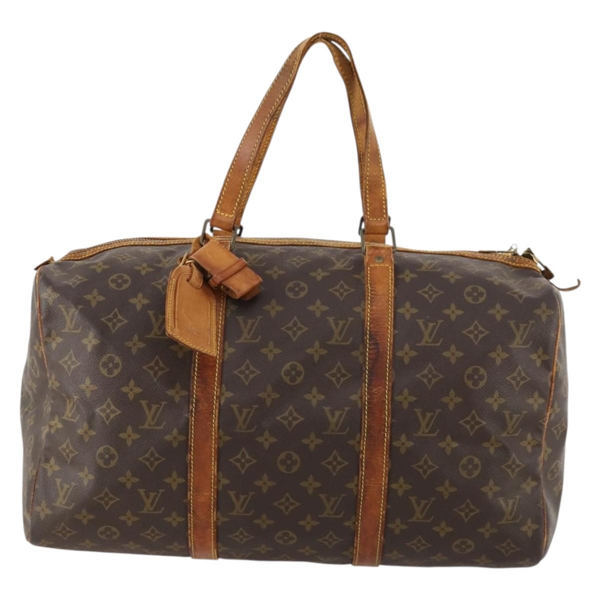 LOUIS VUITTON Monogram Sac Souple 45 Boston Bag M41624 LV Auth ARZ247