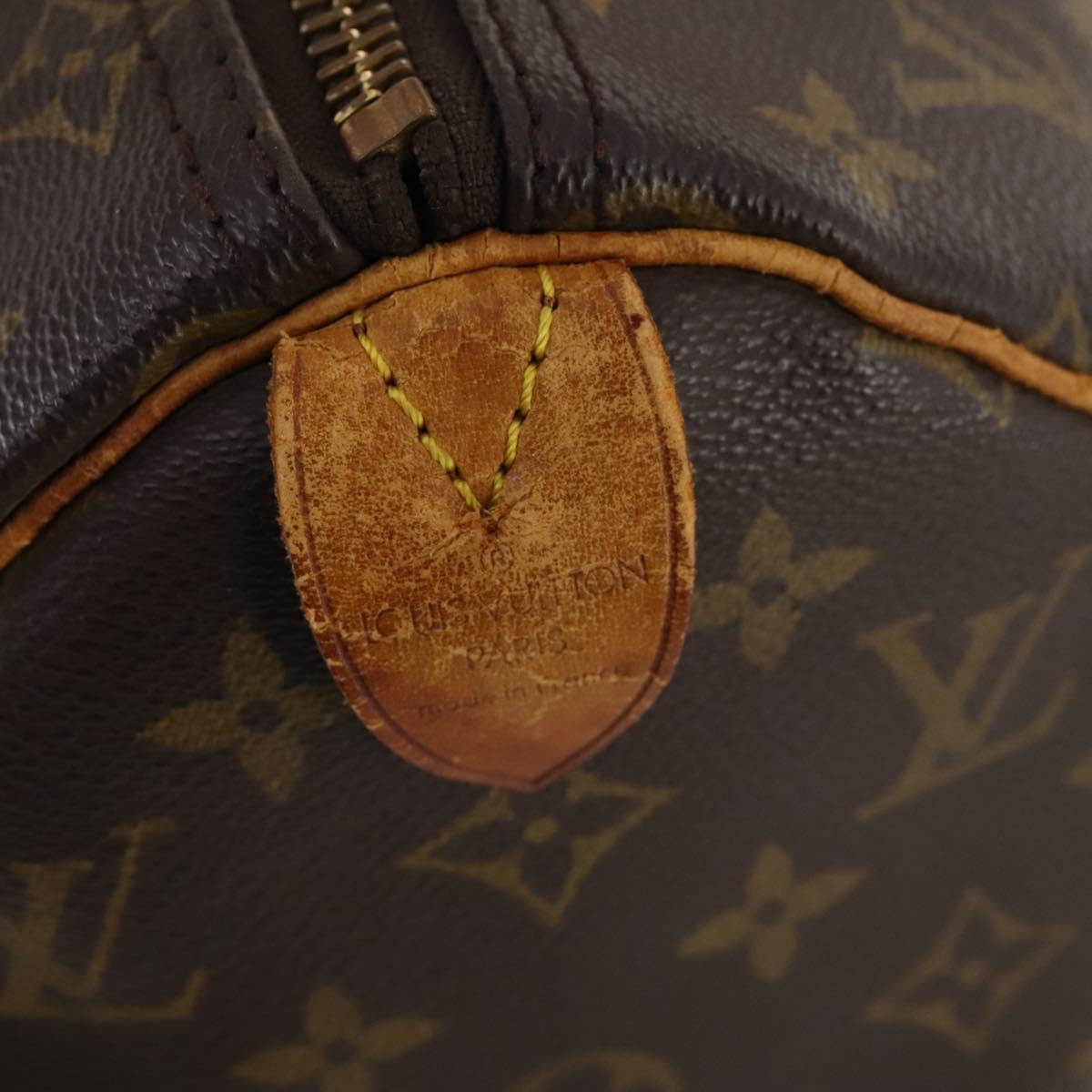 LOUIS VUITTON Monogram Keepall 45 Boston Bag M41428 LV Auth ARZ250