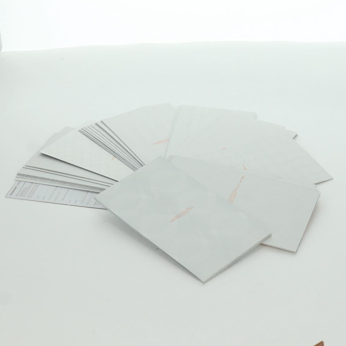 HERMES Visionaire 32 Leather Beige Silver Auth ARZ257M