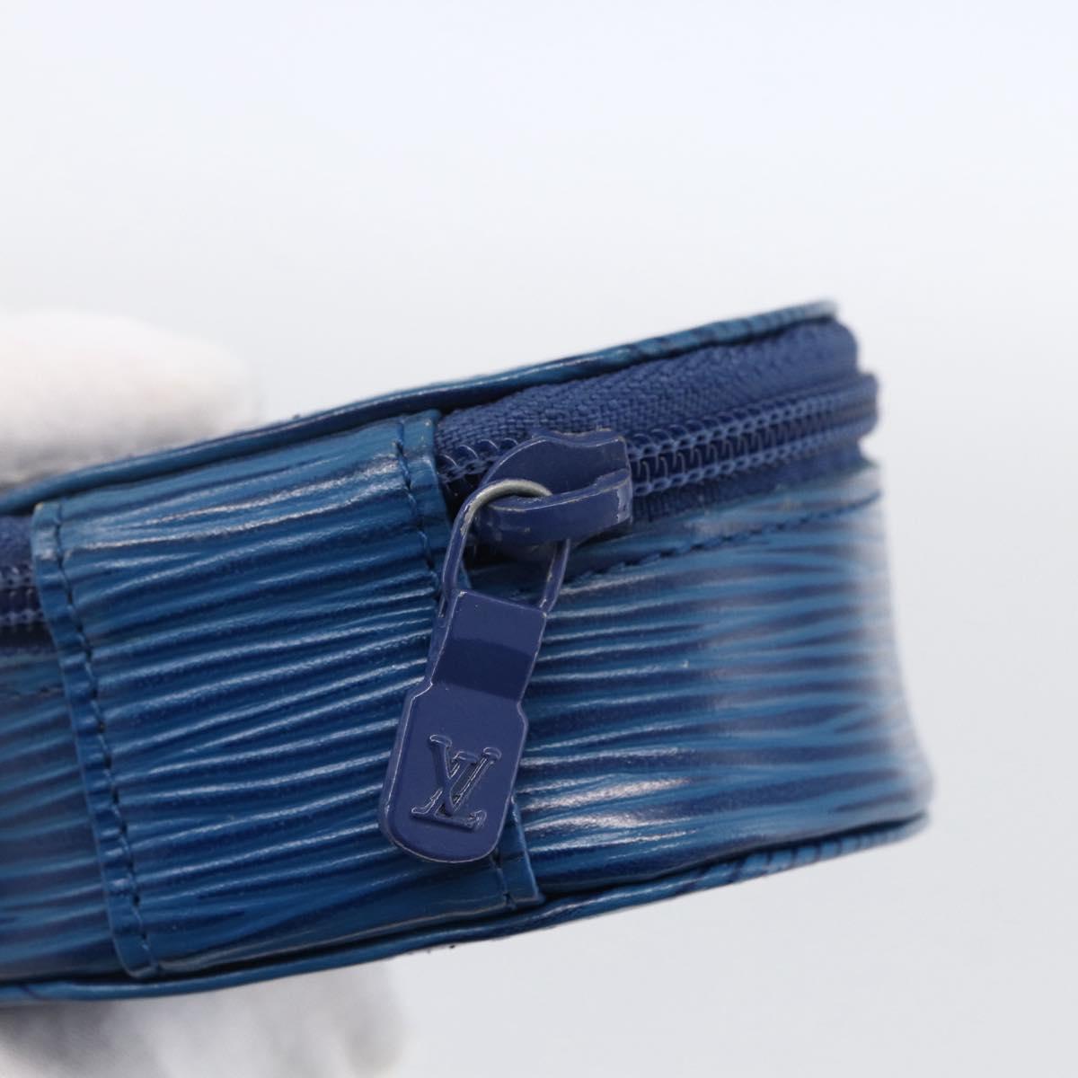 LOUIS VUITTON Epi Ecrin Bijou 8 Jewelry Box Blue M48215 LV Auth ARZ259