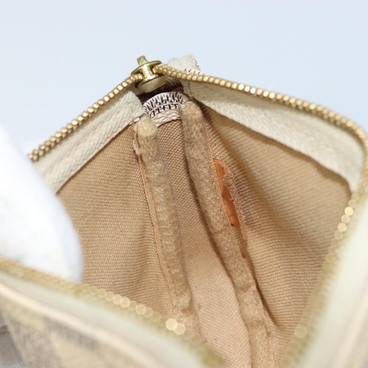 LOUIS VUITTON Damier Azur Mini Pochette Accessoires Pouch N63005 LV Auth ARZ260