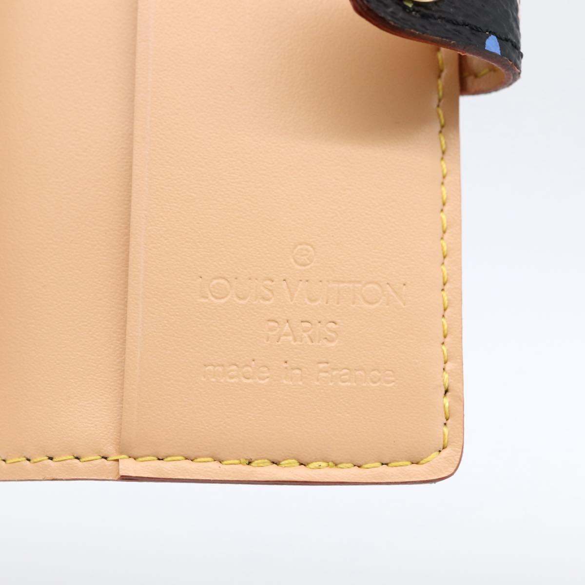 LOUIS VUITTON Multicolor Carnet de Val Mini Agenda Day Black M92652 Auth ARZ264V