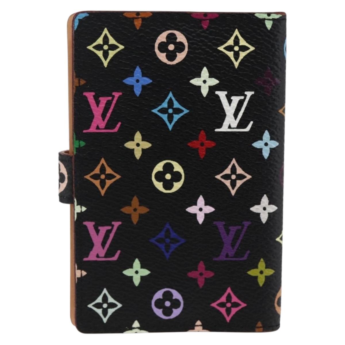 LOUIS VUITTON Multicolor Carnet de Val Mini Agenda Day Black M92652 Auth ARZ264V