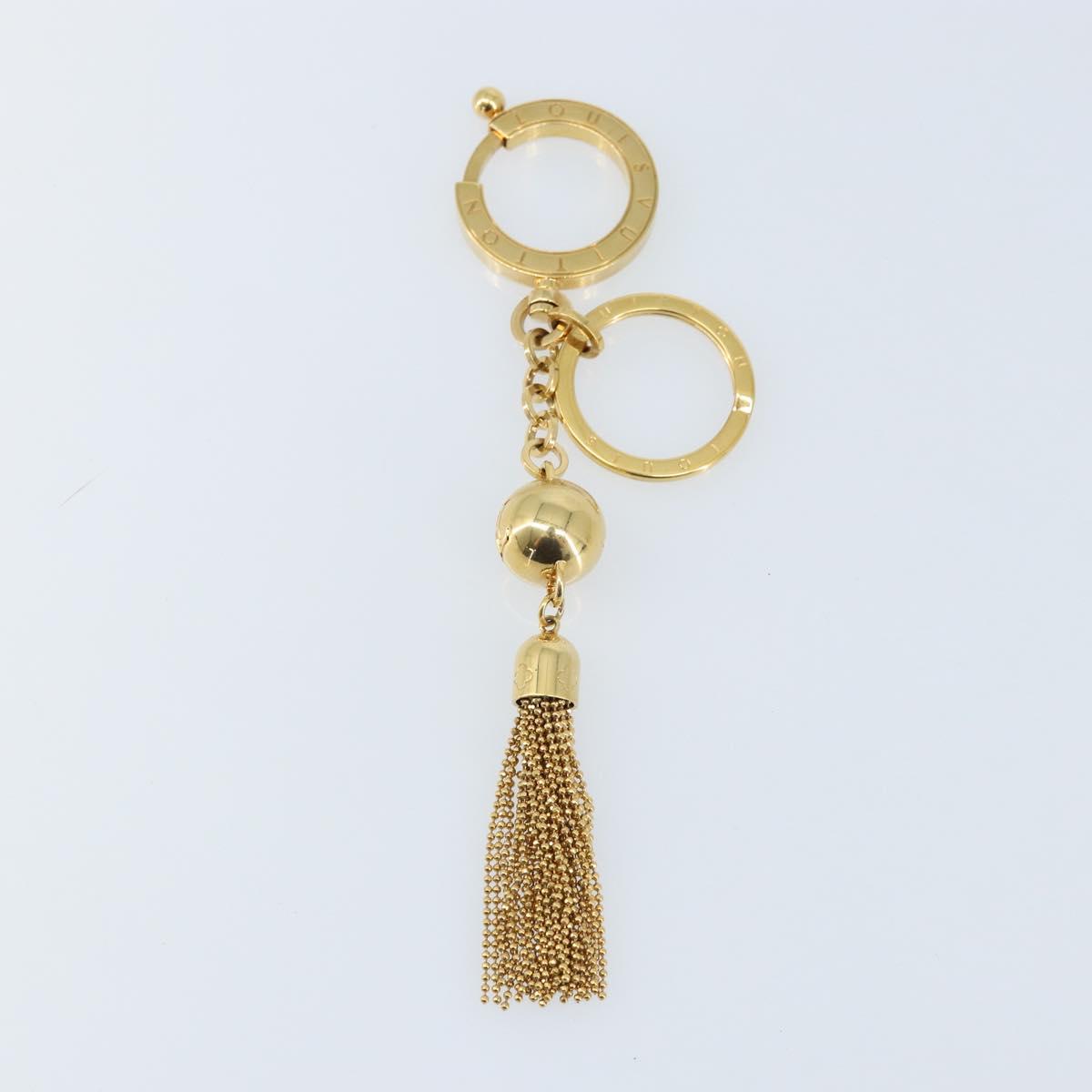 LOUIS VUITTON Porte Cles Swing Key Holder metal Gold Tone M65997 LV Auth ARZ269V