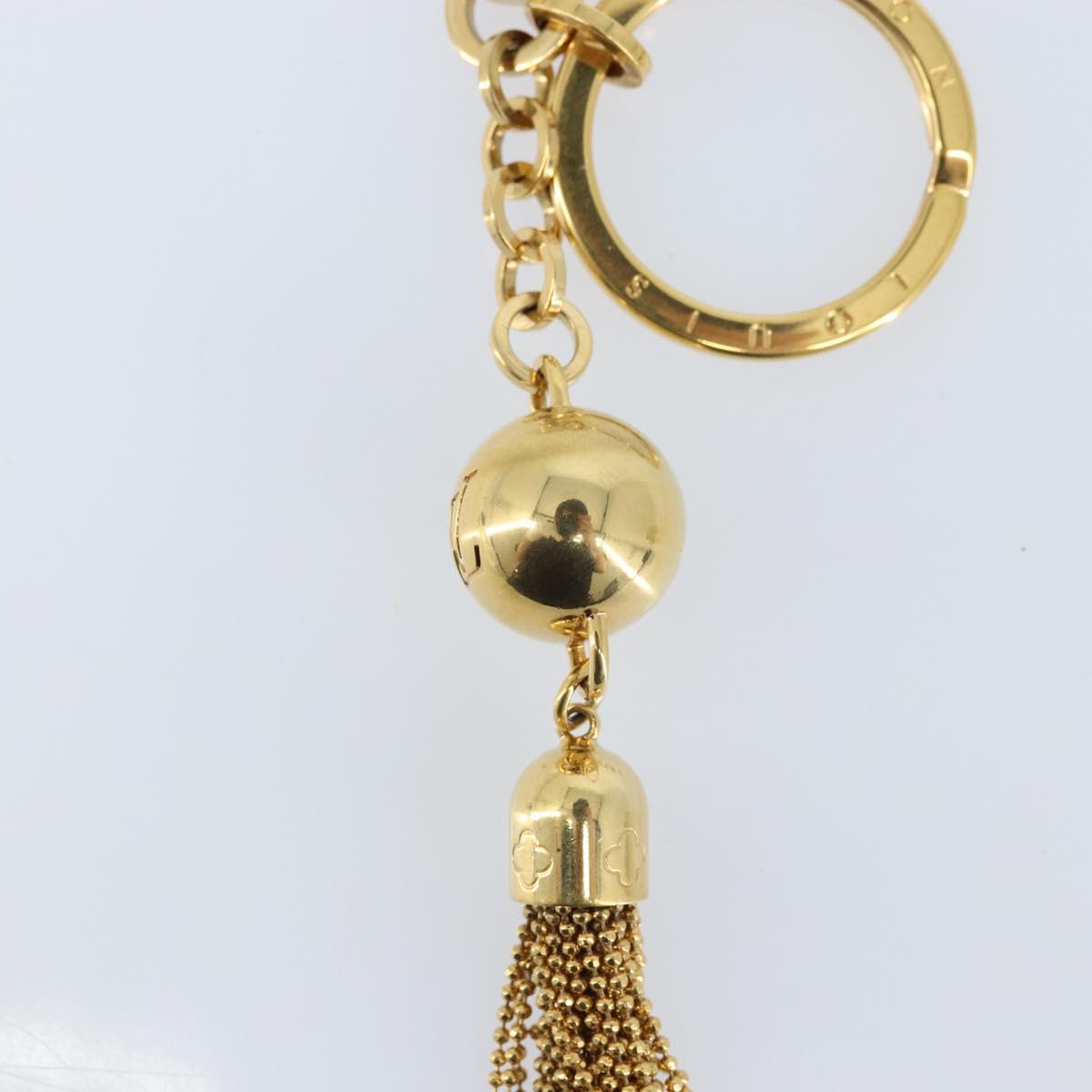 LOUIS VUITTON Porte Cles Swing Key Holder metal Gold Tone M65997 LV Auth ARZ269V