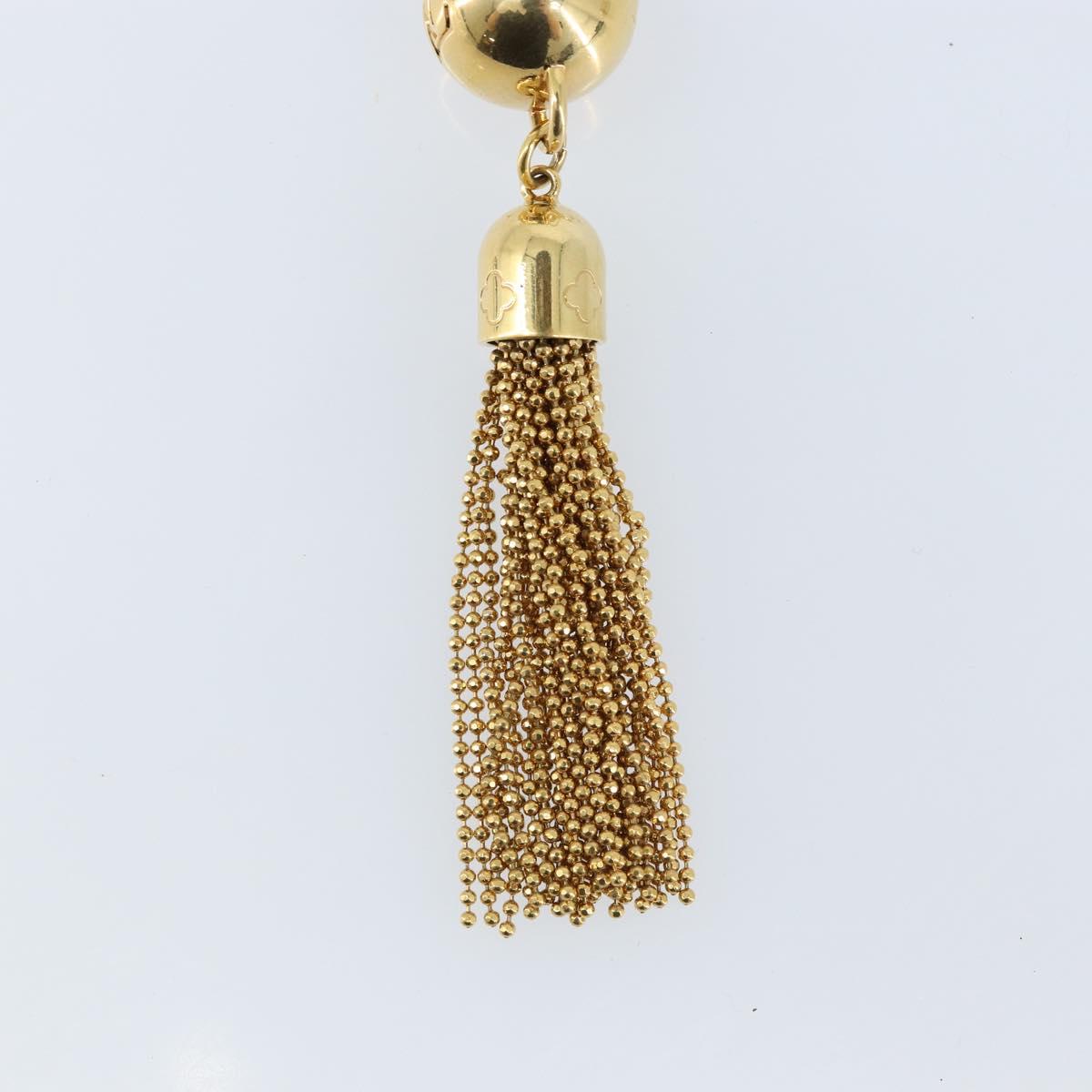 LOUIS VUITTON Porte Cles Swing Key Holder metal Gold Tone M65997 LV Auth ARZ269V