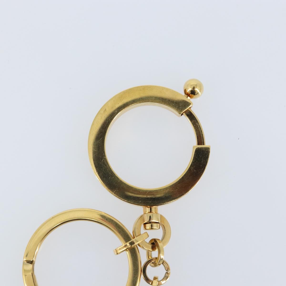 LOUIS VUITTON Porte Cles Swing Key Holder metal Gold Tone M65997 LV Auth ARZ269V