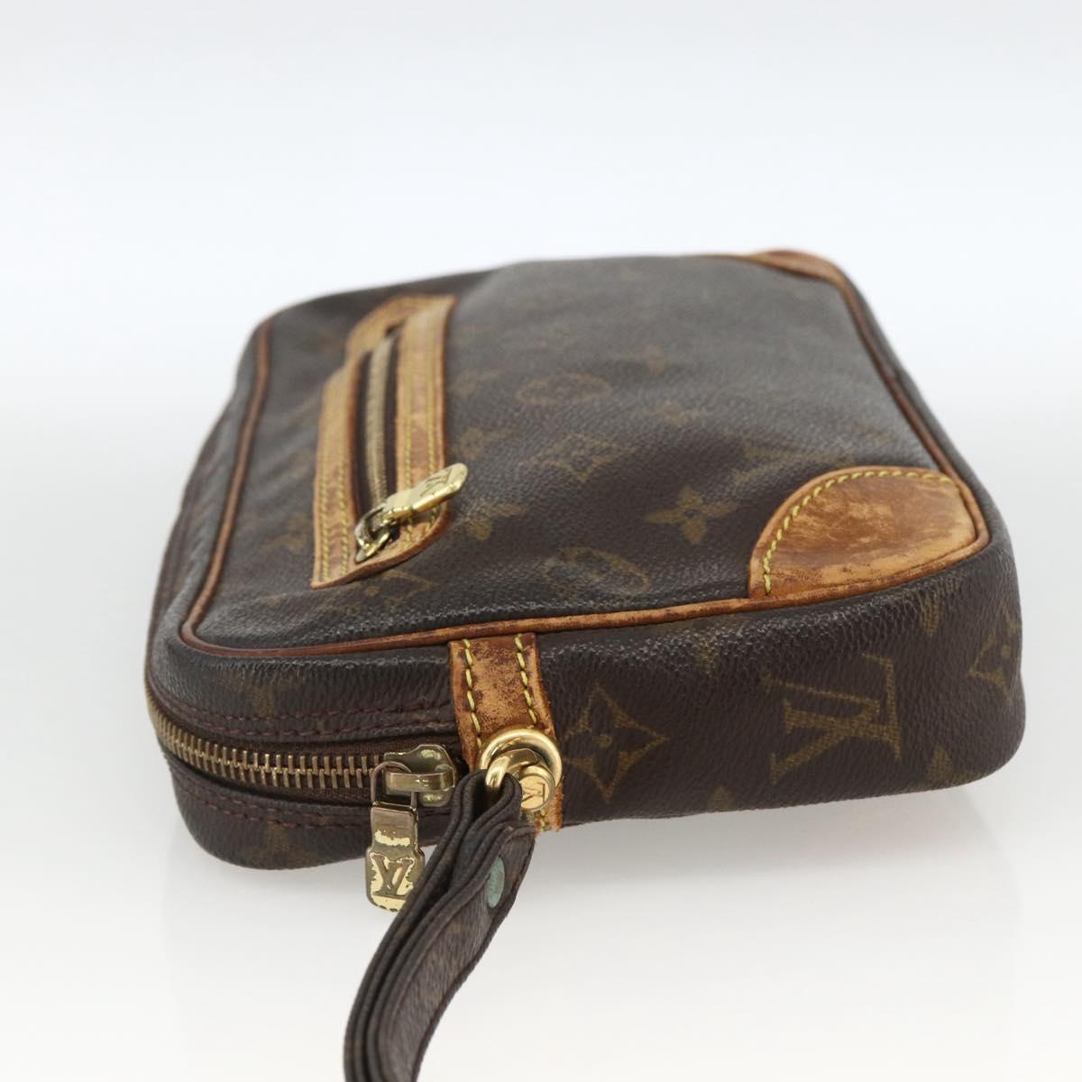 LOUIS VUITTON Monogram Marly Dragonne GM Clutch Bag M51825 LV Auth ARZ278