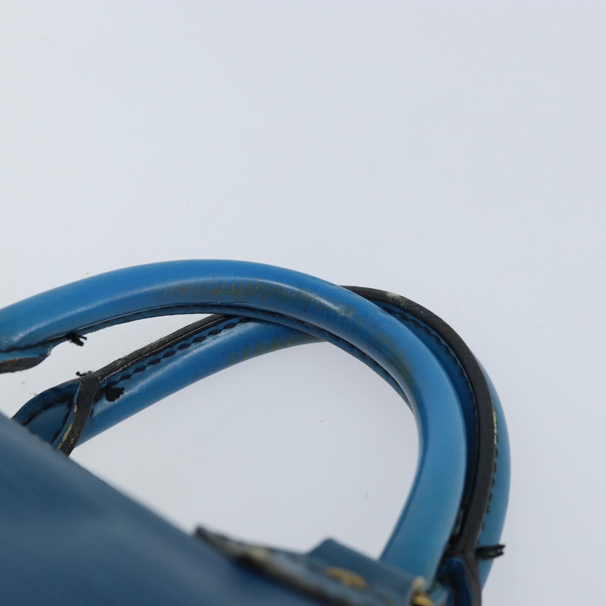 LOUIS VUITTON Epi Speedy 30 Hand Bag Toledo Blue M43005 LV Auth ARZ281
