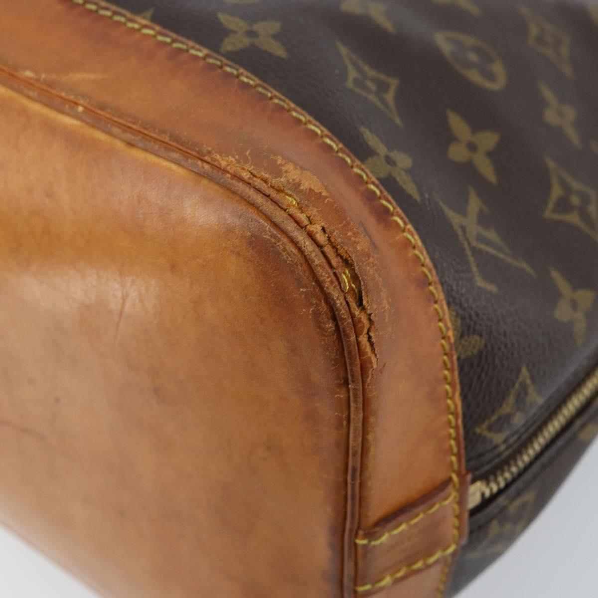LOUIS VUITTON Monogram Alma GM Hand Bag M53150 LV Auth ARZ284