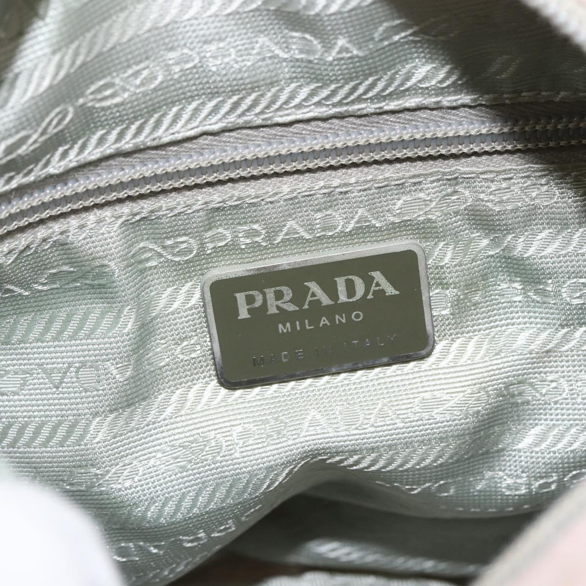 PRADA Shoulder Bag Nylon Pink Silver Auth ARZ292