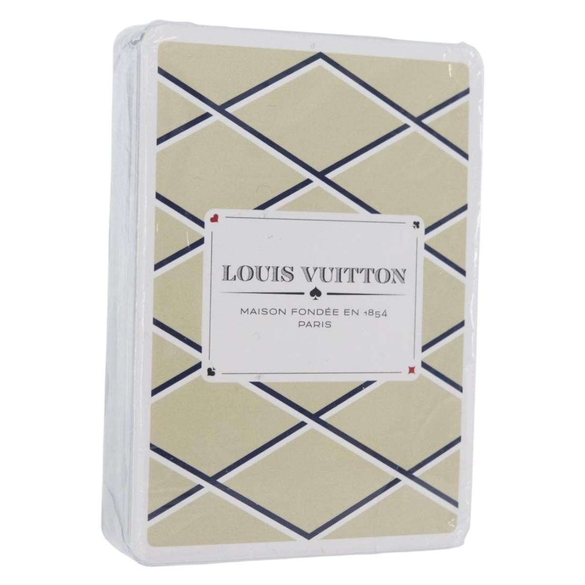 LOUIS VUITTON Playing Cards Beige LV Auth ARZ303