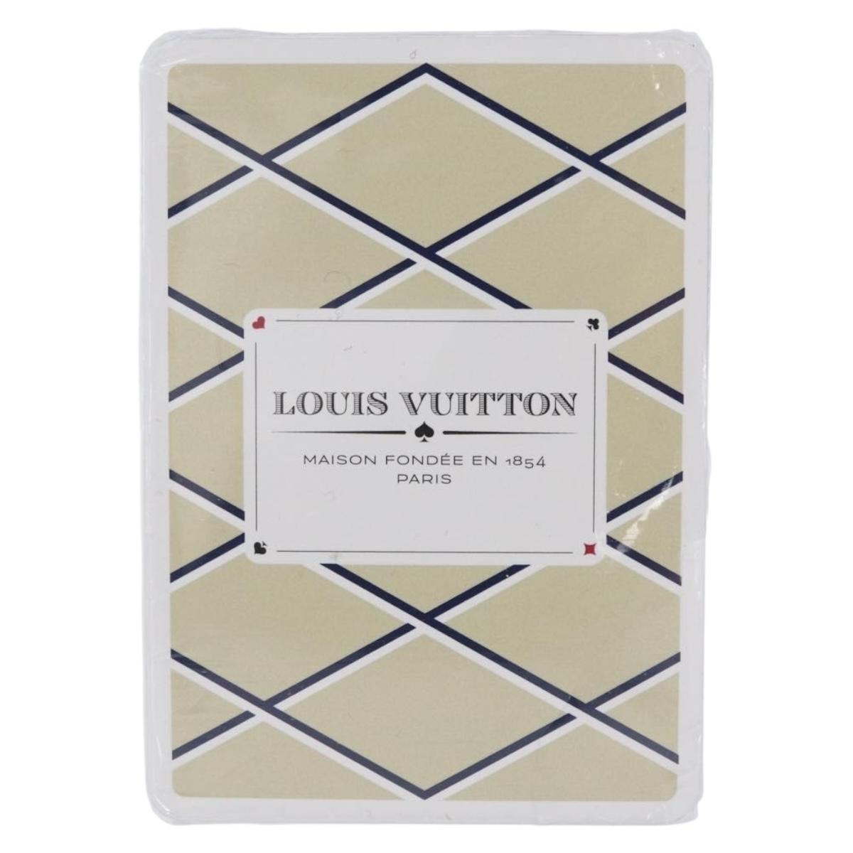 LOUIS VUITTON Playing Cards Beige LV Auth ARZ303