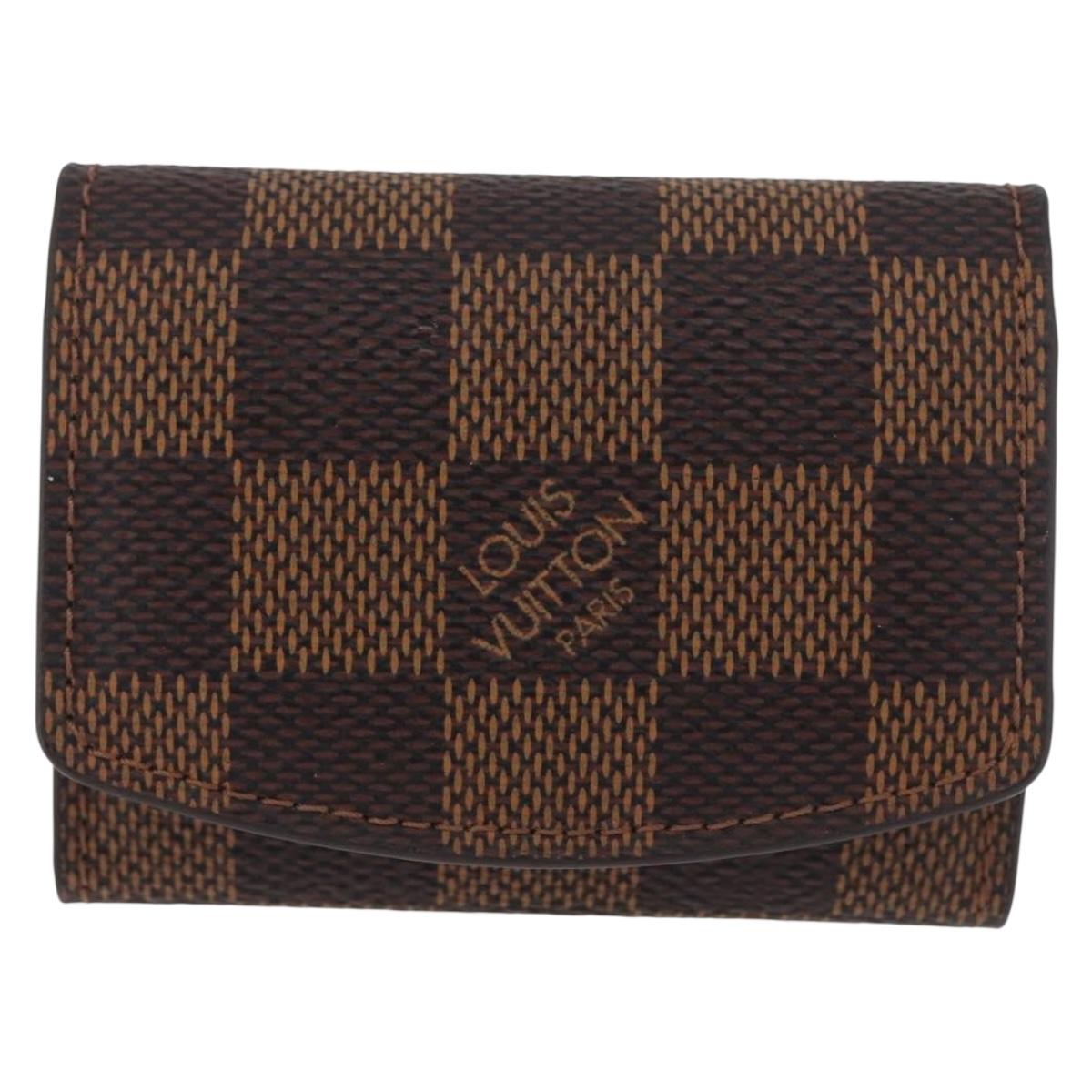 LOUIS VUITTON Damier Ebene Bouton de Manchette Senior Tulle M65737 Auth ARZ304