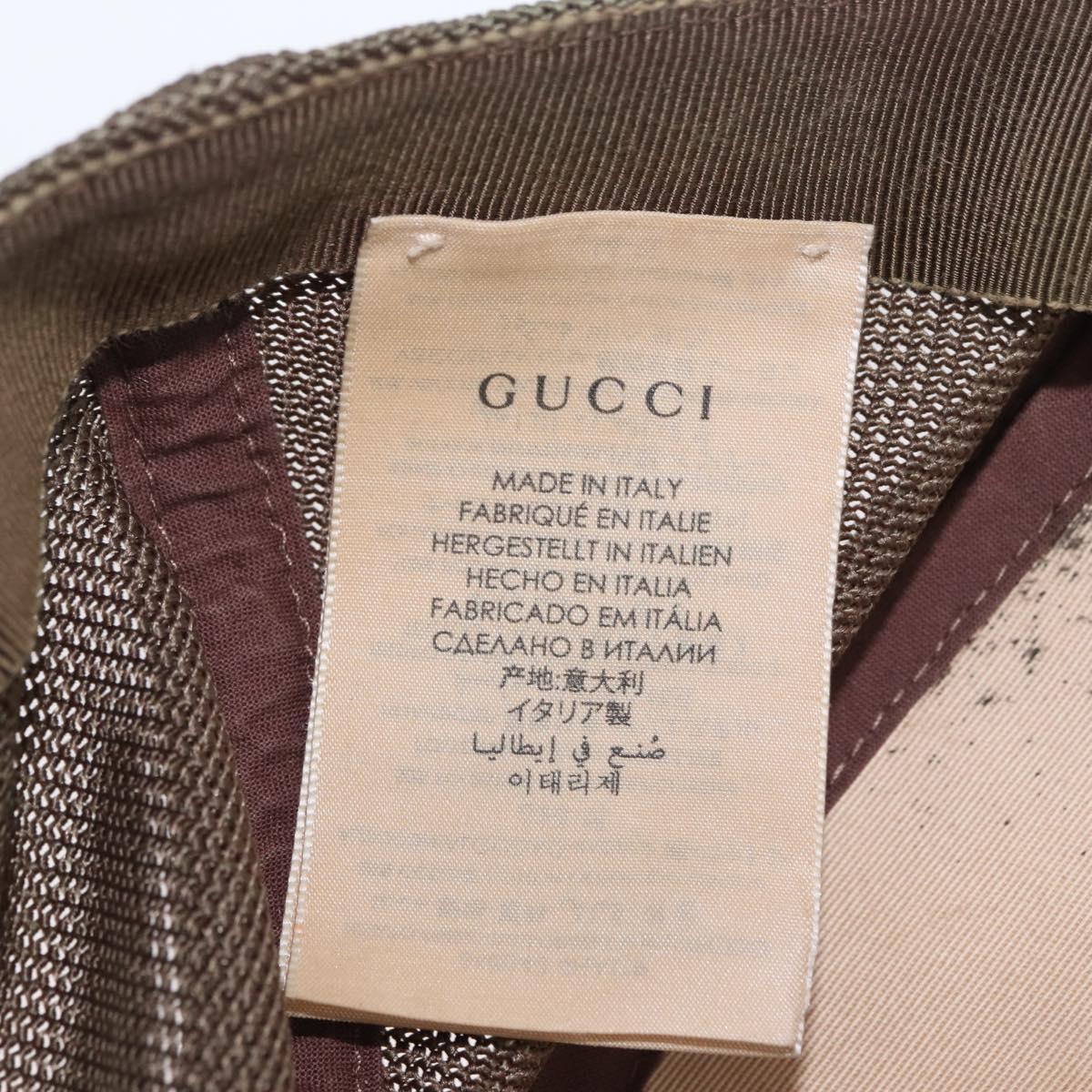 GUCCI GG Supreme GUCCIxDisney Cap PVC Beige 648843 Auth ARZ306M