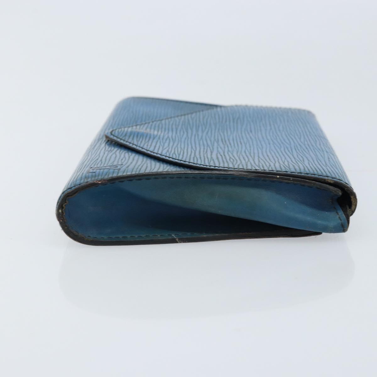 LOUIS VUITTON Epi Art Deco Clutch Bag Blue M52635 LV Auth ARZ317