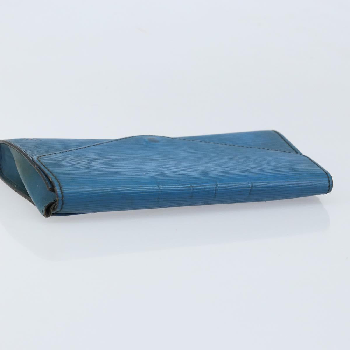 LOUIS VUITTON Epi Art Deco Clutch Bag Blue M52635 LV Auth ARZ317