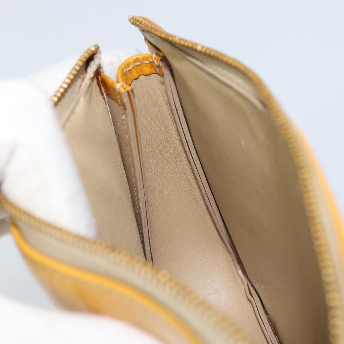 LOUIS VUITTON Monogram Vernis Lexington Pouch Beige M91010 LV Auth ARZ319