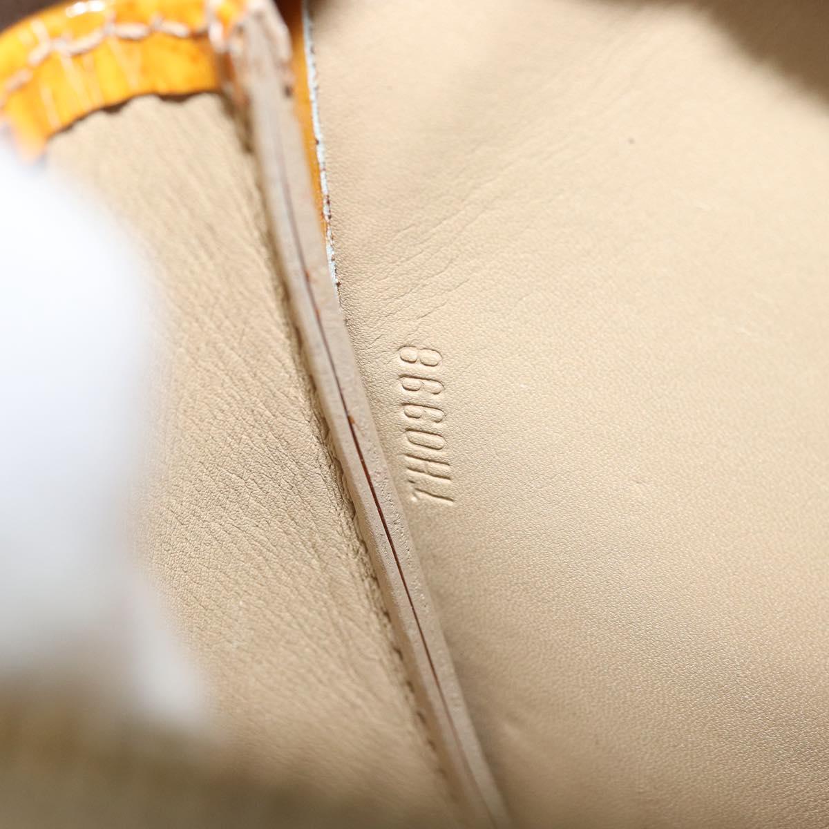 LOUIS VUITTON Monogram Vernis Lexington Pouch Beige M91010 LV Auth ARZ319