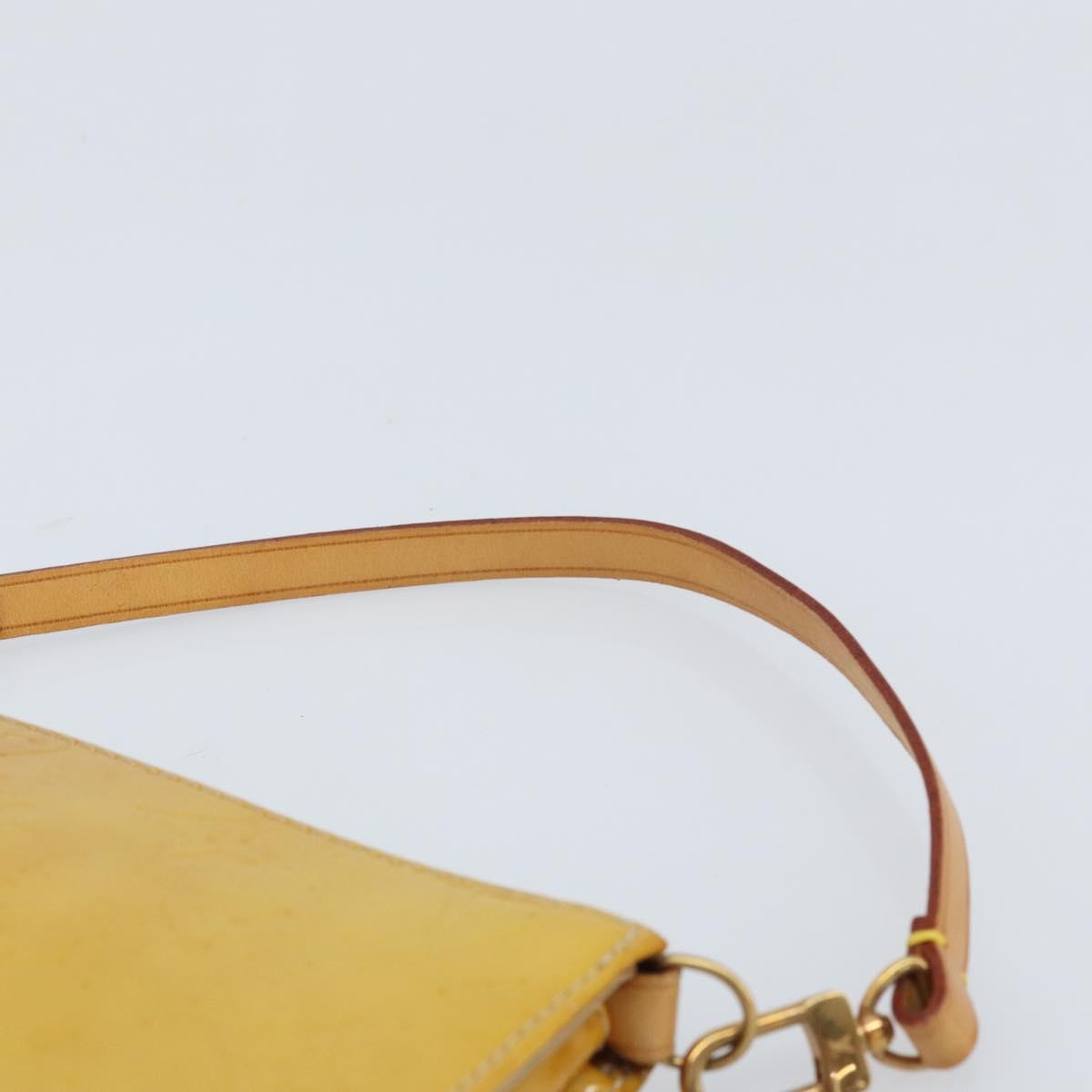 LOUIS VUITTON Monogram Vernis Lexington Pouch Beige M91010 LV Auth ARZ319