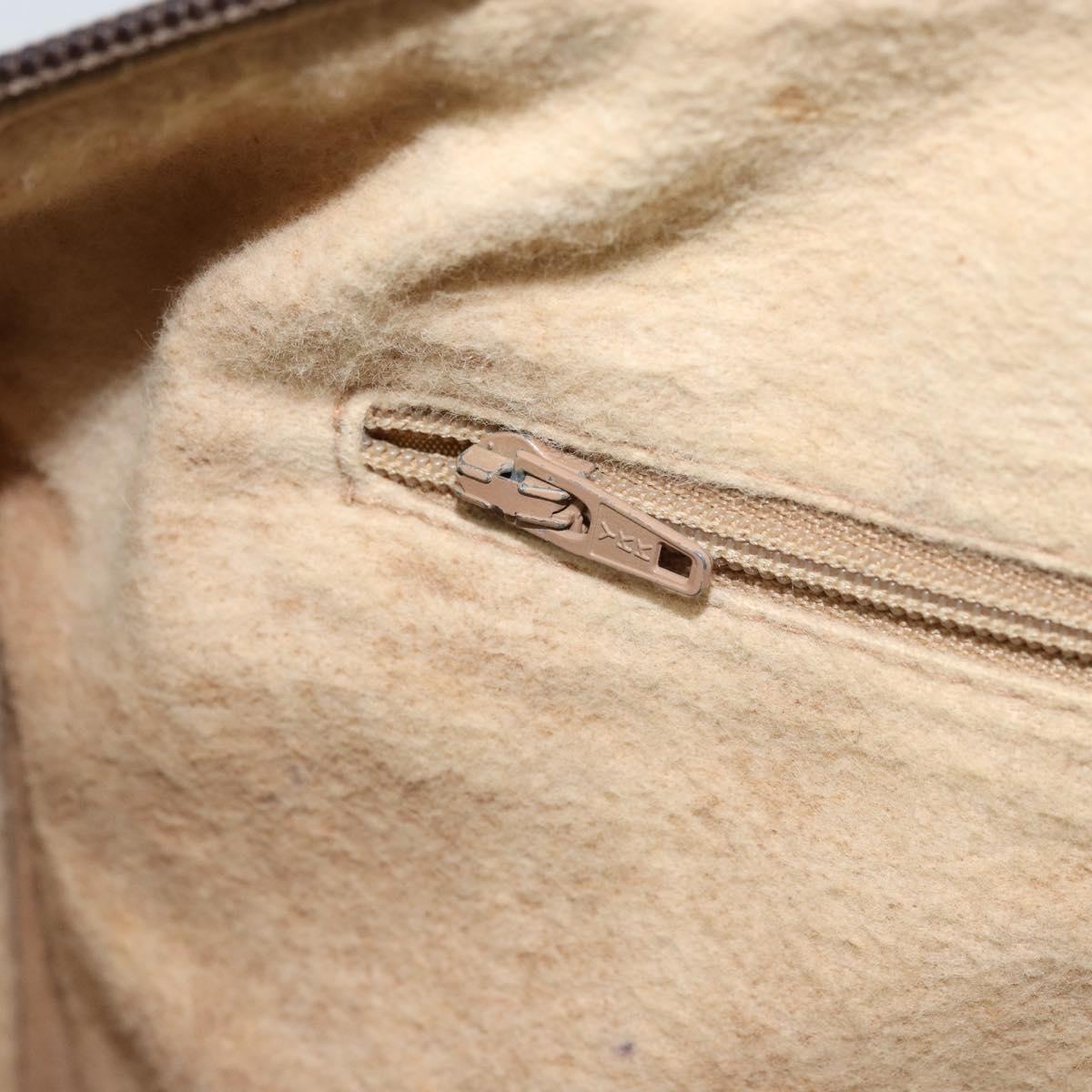 GUCCI GG Supreme Web Sherry Line Boston Bag PVC Beige Gold 58 02 007 Auth ARZ349