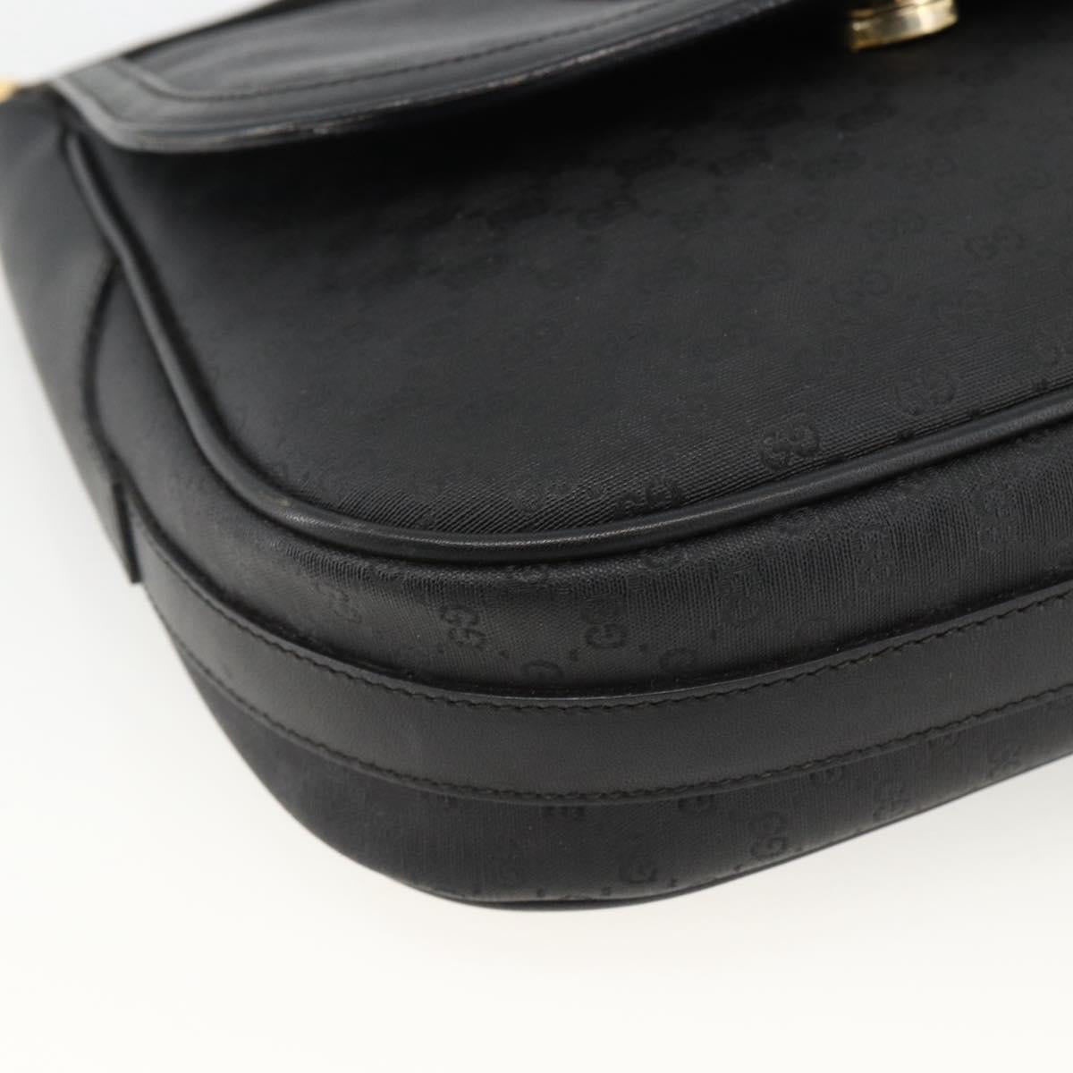 GUCCI Micro GG Supreme Web Sherry Line Bag PVC Black 001 115 0914 Auth ARZ351