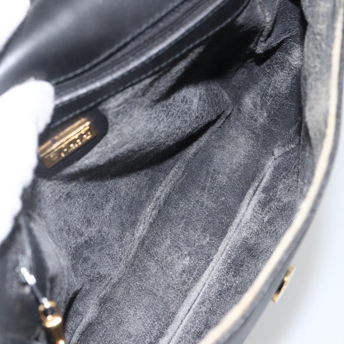GUCCI Micro GG Supreme Web Sherry Line Bag PVC Black 001 115 0914 Auth ARZ351