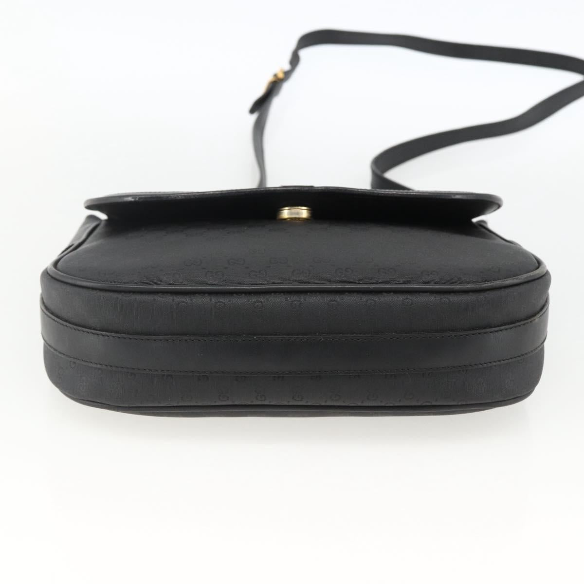 GUCCI Micro GG Supreme Web Sherry Line Bag PVC Black 001 115 0914 Auth ARZ351